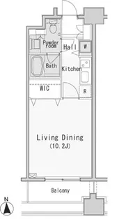 レジディア西麻布【5階】の間取り