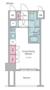 レジディア品川【5階】の間取り