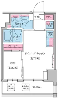 クレヴィアリグゼ雪が谷大塚【7階】の間取り