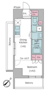 レジディア都立大【5階】の間取り