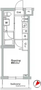スカイコートパレス大田鵜の木【4階】の間取り