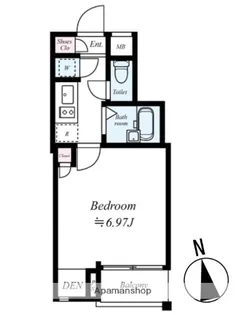 ビバリーホームズ中延Ⅱ【4階】の間取り