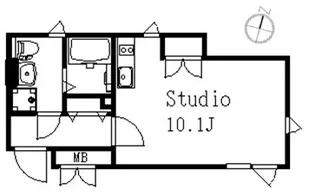 ラティエラ西蒲田【2階】の間取り