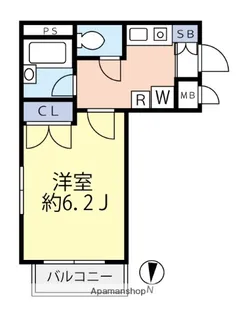 グランヴァン中延【2階】の間取り
