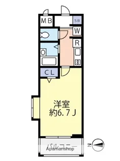 1Kの間取り画像