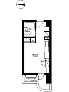 1Rの間取り画像