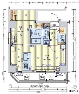レオンコンフォート池田山【11階】の間取り