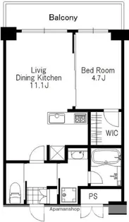 フレンシア大森山王【4階】の間取り