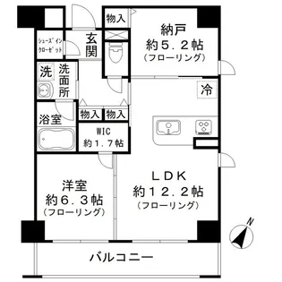 ガーデンヒルズ柿ノ木坂【2階】の間取り