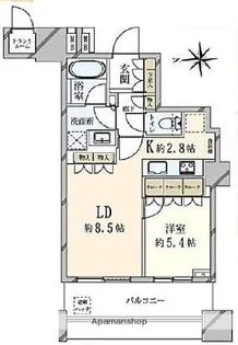 パークシティ大崎ザ・タワー【9号室】の間取り