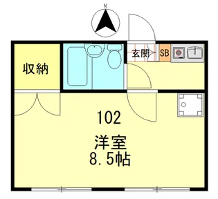 メゾンドロワール【1階】の間取り