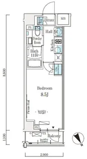ソラニテ馬込【3階】の間取り