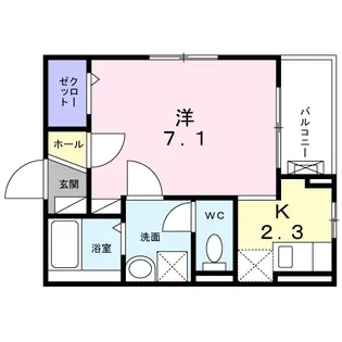 サンライズ下馬【3階】の間取り