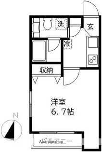 グランジュテ【201号室】の間取り