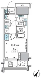 ラテスト白金台【4階】の間取り