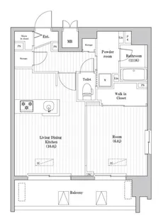 大森海岸レジデンス【12階】の間取り