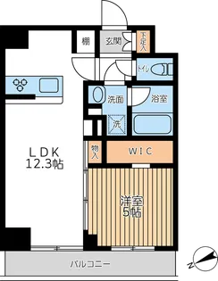 アジールコート西馬込Ⅱ【0205号室】の間取り