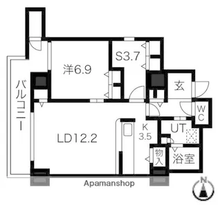 シティコート目黒4号棟 4【2階】の間取り
