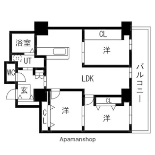 シティコート目黒4号棟【9階】の間取り
