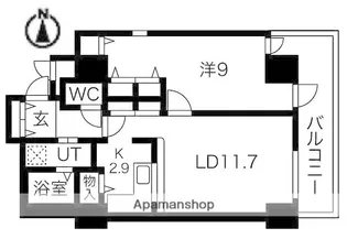 シティコート目黒4号棟【2階】の間取り