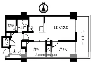 シティコート目黒4号棟【5階】の間取り