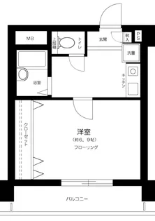 東京都大田区蒲田5丁目【マンション】の間取り
