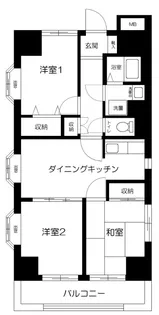 東京都大田区大森北1丁目【マンション】の間取り