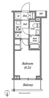 GENOVIA大崎SKYGARDEN【2階】の間取り