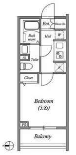 GENOVIA大崎SKYGARDEN【3階】の間取り