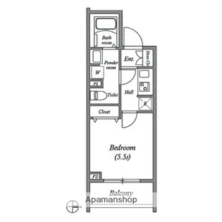 GENOVIA大崎SKYGARDEN【4階】の間取り