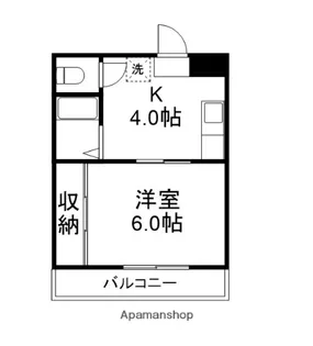 コーポ峰【202号室】の間取り