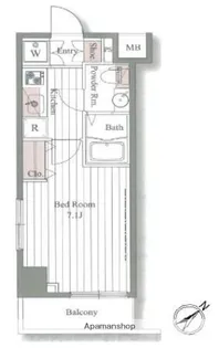 ドゥーエ大森【7階】の間取り