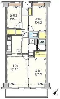 東雪谷マンション【1階】の間取り