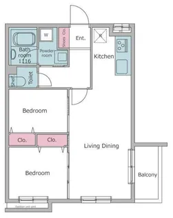レジディア世田谷若林【3階】の間取り