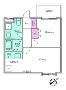 レジディア世田谷若林【3階】の間取り