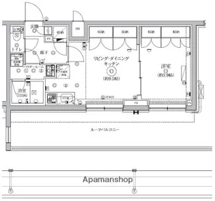 セジョリ鵜の木【4階】の間取り