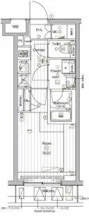 ハーモニーレジデンス東京羽田スカイブリッジ【7階】の間取り