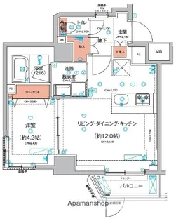 ハーモニーレジデンス東京羽田スカイブリッジ【1階】の間取り