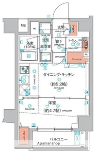 ハーモニーレジデンス東京羽田スカイブリッジ【306号室】の間取り