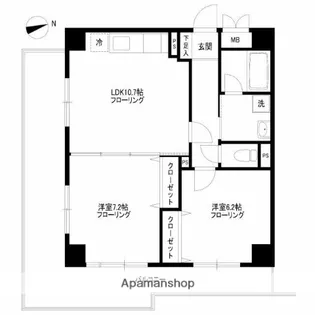 シュールヴィラージュ【401号室】の間取り