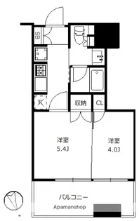 大崎ガーデンレジデンス【5階】の間取り