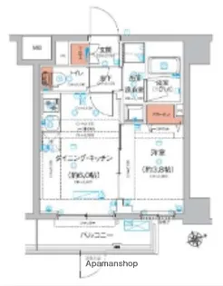 ハーモニーレジデンス東京羽田スカイブリッジ【1階】の間取り