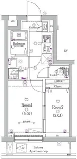 ガリシア矢口渡【3階】の間取り