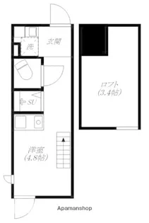 ハーモニーテラス原町Ⅳ【1階】の間取り