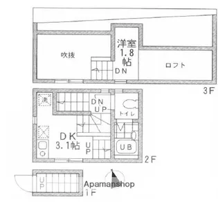 ヴィラ仲六郷【2階】の間取り