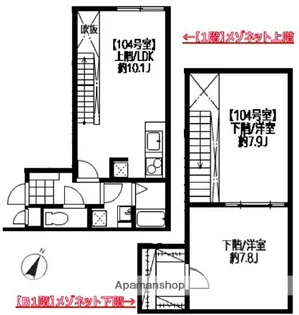 LEGALAND目黒大岡山【1階】の間取り