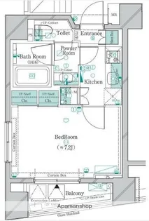 ガリシア大森EAST【4階】の間取り