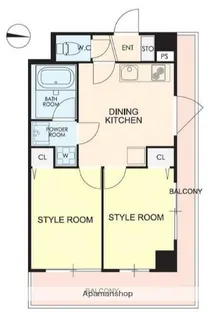 カレススタイル多摩川【4階】の間取り