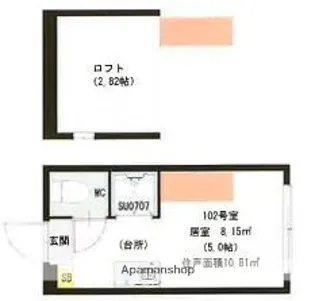 ハーモニーテラス西蒲田【1階】の間取り