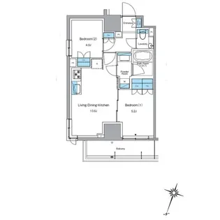 ルフォンプログレ渋谷ヒルトップ【6階】の間取り